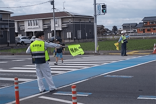 交通安全週間の様子１